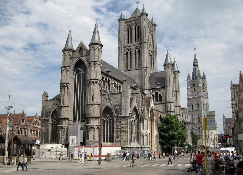 Viajar a Gante y Brujas en época de Navidad 1 Plaza de San Bavon