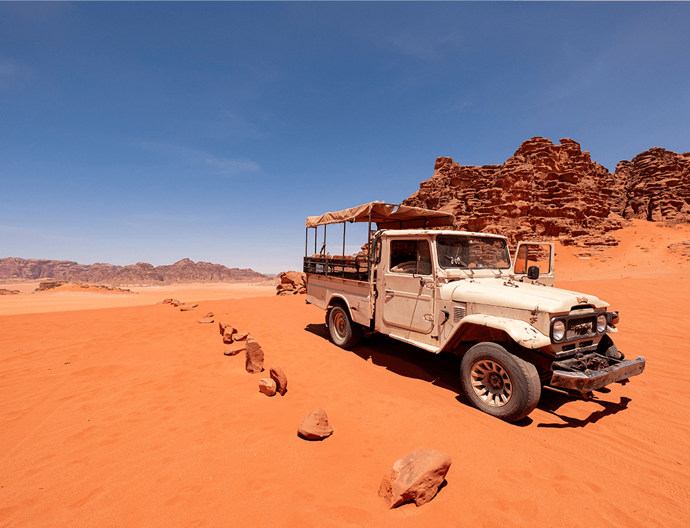 Recorrer Jordania y sus lugares más emblemáticos 4 desierto de wadi rum