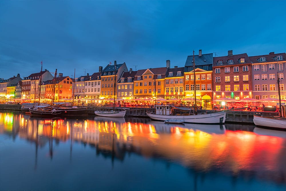zona de nyhavn en la ciudad de Copenhague
