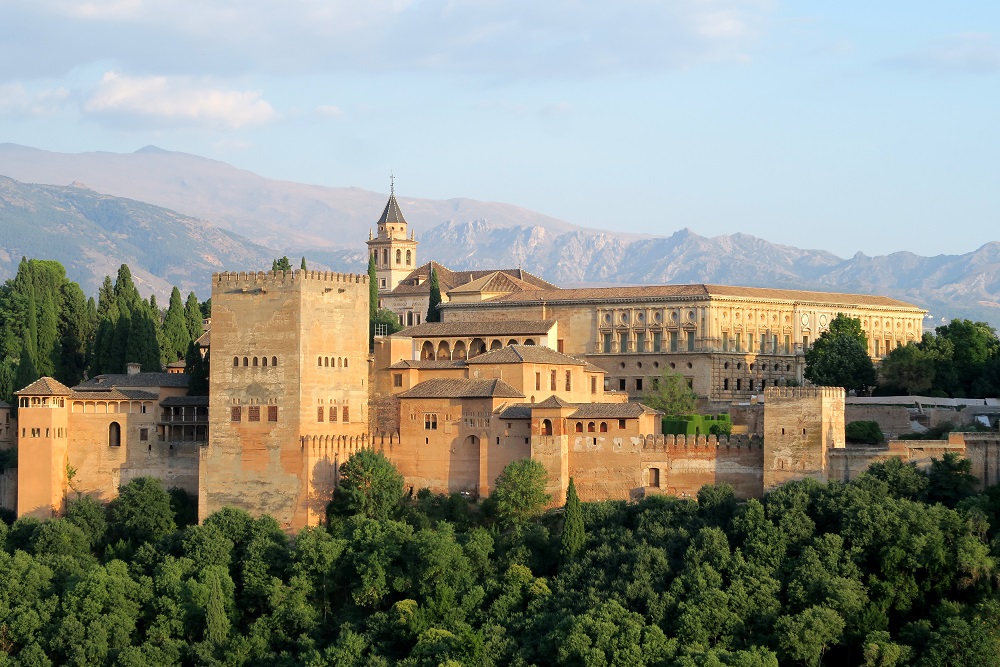 alhambra fortress palace in granada spain 2025 01 08 09 15 59 utc