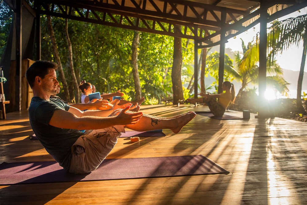 nicuesa rainforest lodge sunrise yoga session golfito ac67df3208
